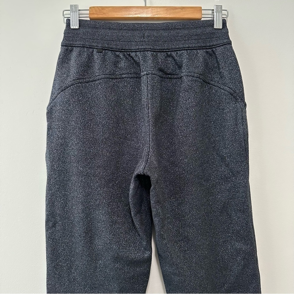 Lululemon Scuba High-Rise Jogger Pant Black Sparkle Cotton Fleece Sz 4 NWOT - Picture 6 of 16